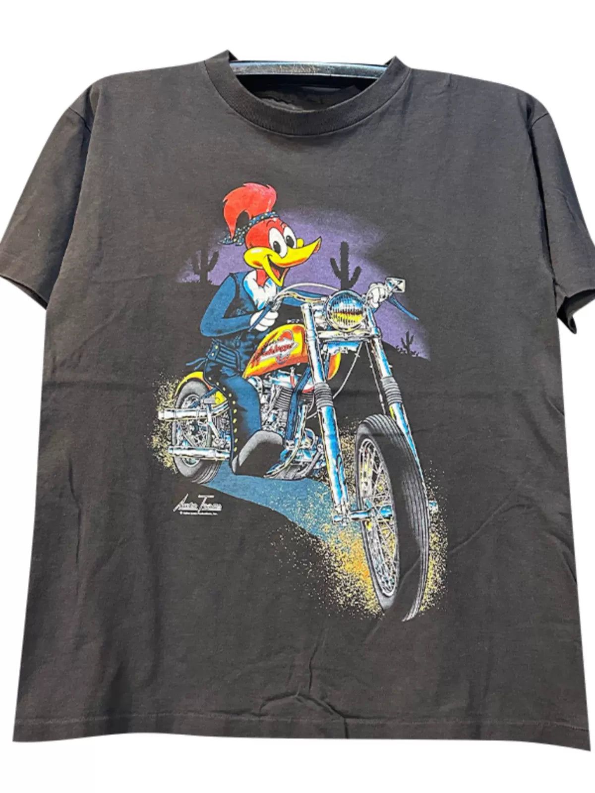 Vintage  W0ody W0odpecker Biker T-Shirt