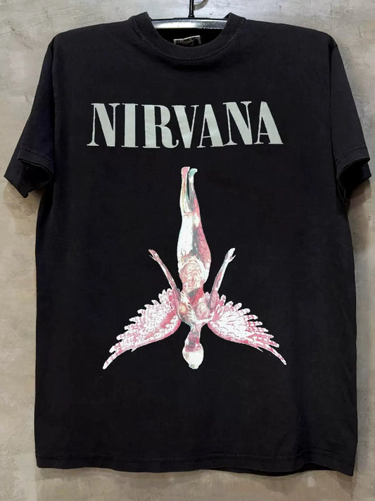 Vintage N!rvana Icon!c Angel T-Shirt