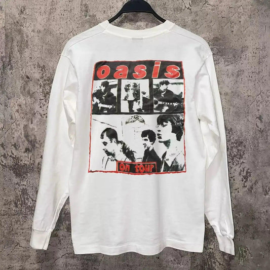 Vintage 0asis On Tour Long Sleeve T-Shirt
