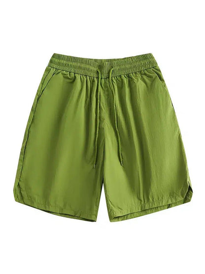 Solid Elasticated Sports Shorts