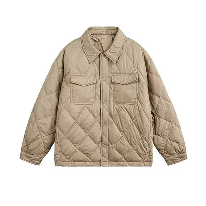 Flap Pocket Thin Down Jacket