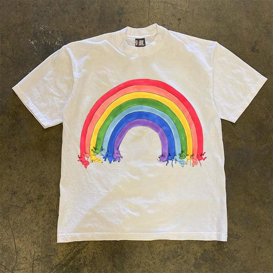 Vintage Dog Rainbow T-Shirt
