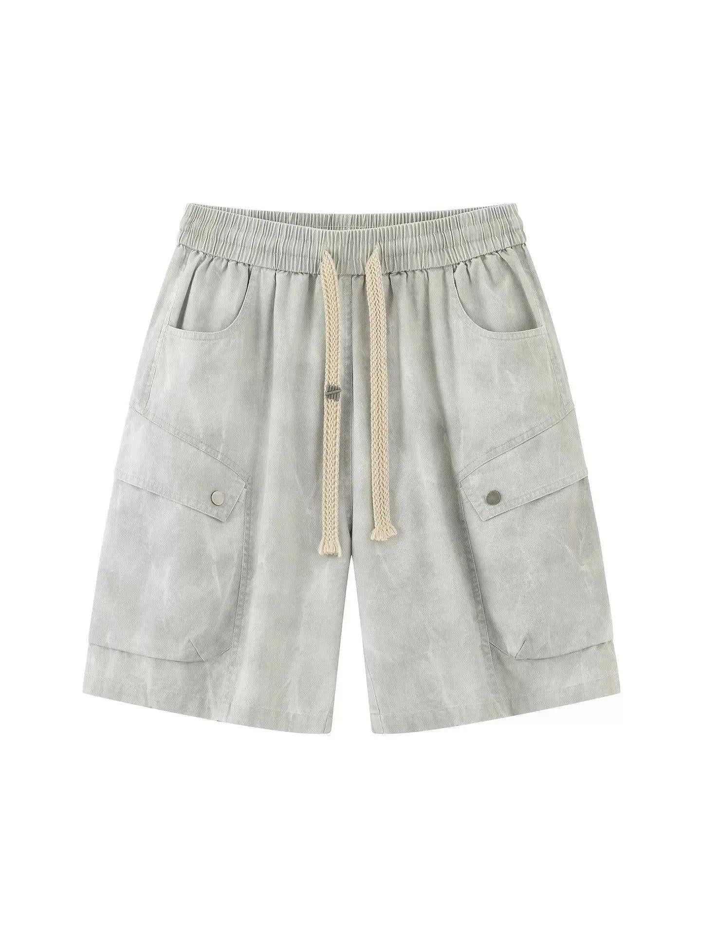 Wide Leg Utility Cargo Shorts