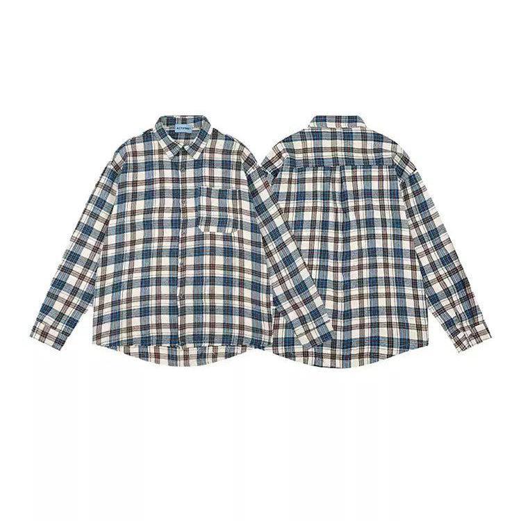 Loose Fit Plaid Shirt