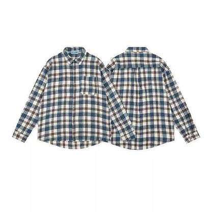 Loose Fit Plaid Shirt