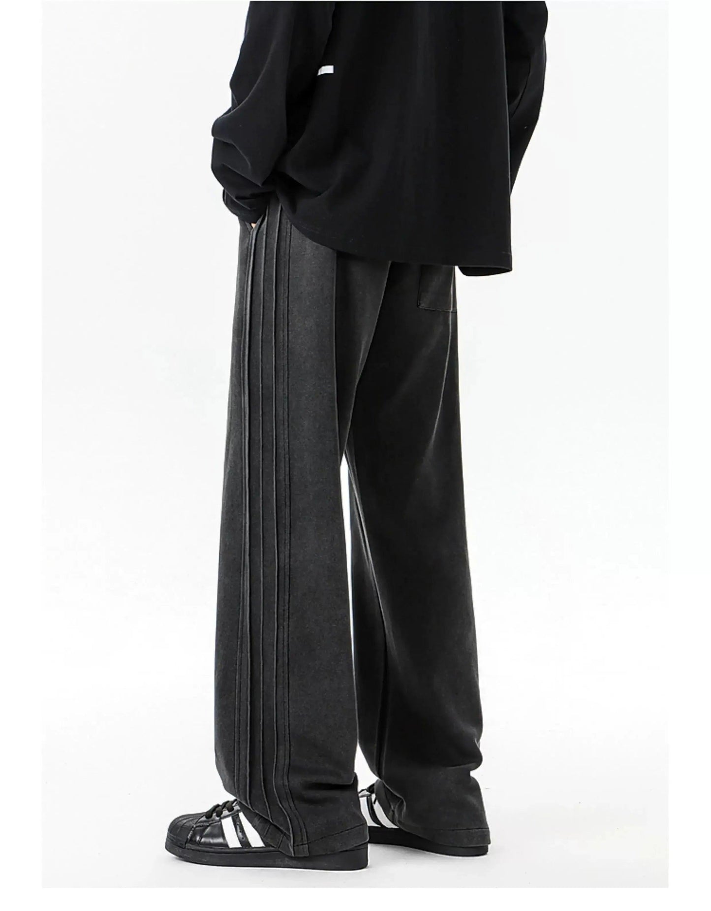 Drawstring Side Seam Detail Pants