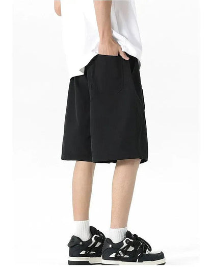 Breathable Mesh Panel Sporty Shorts
