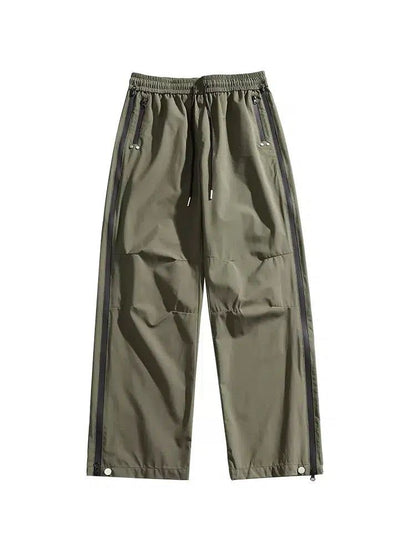 Elastic Side Zipped Sports Pants