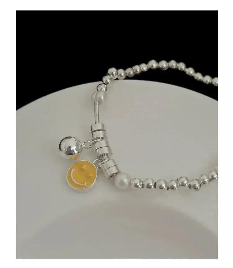 Smiley Face Beaded Bracelet