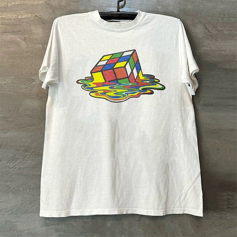 Vintage 
Melt Rubik's Cube T-Shirt