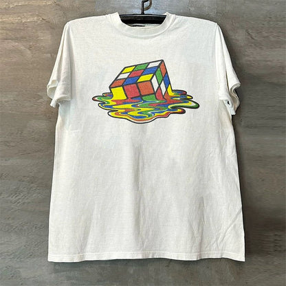 Vintage 
Melt Rubik's Cube T-Shirt