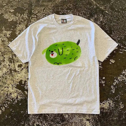 Vintage Green Bean Dog T-Shirt