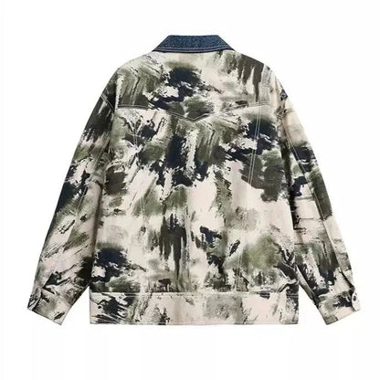 Graffiti Full-Print Contrast Jacket