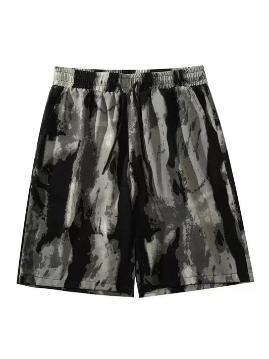 Tie-Dyed Ink Beach Shorts