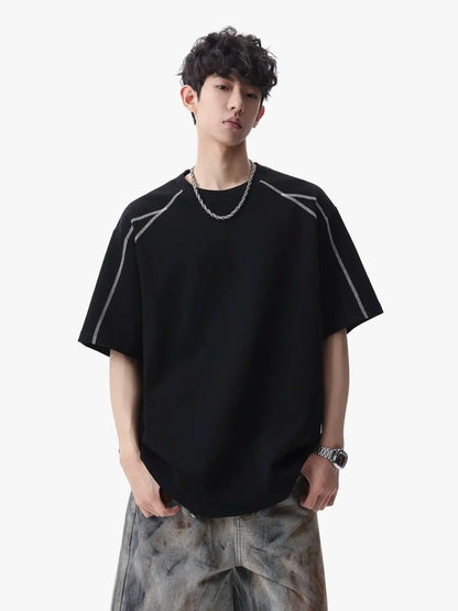 Contrast Stitched Relax Fit T-Shirt
