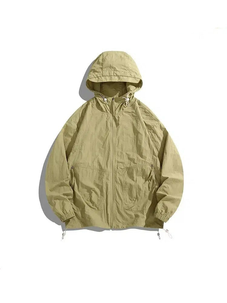 Solid Hooded Sun Protection Jacket