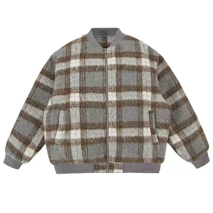 Vintage Plaid Puffer Jacket