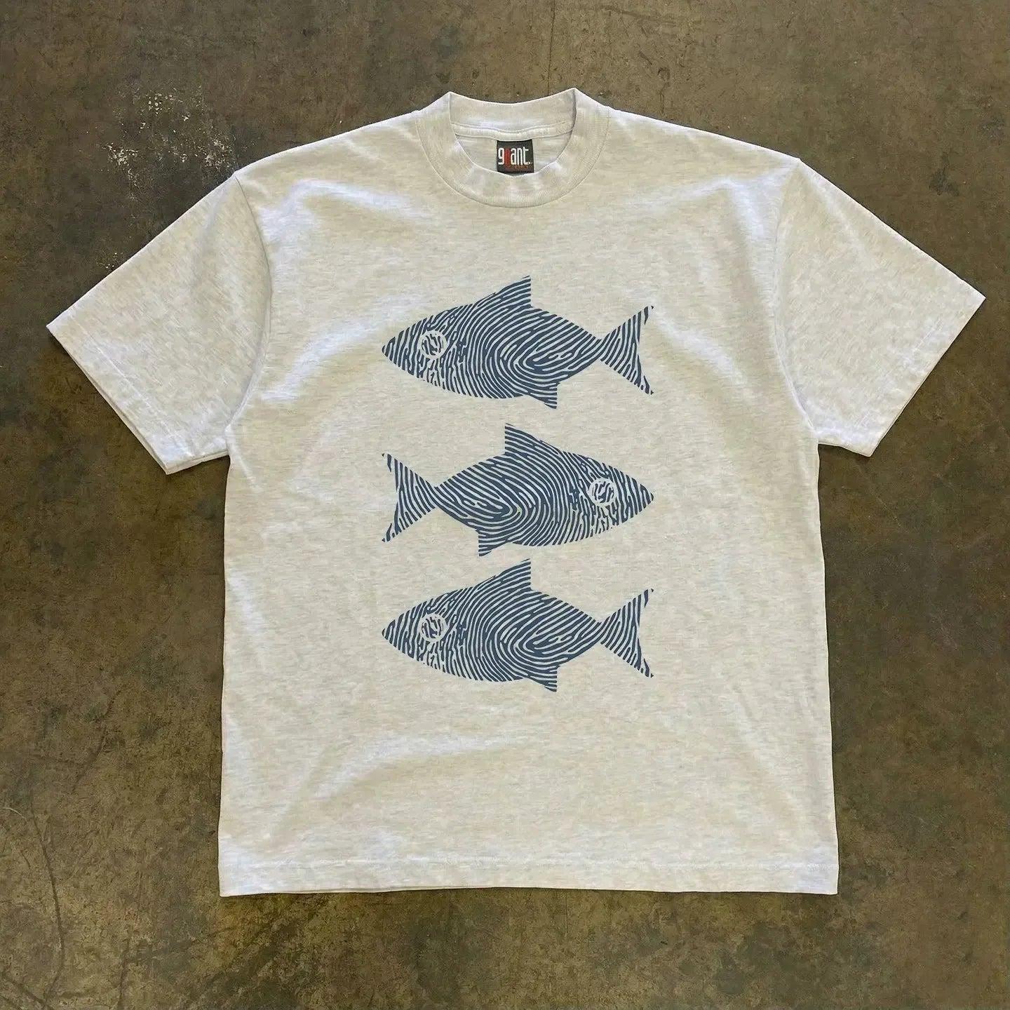 Vintage Swimming Fish T-Shirt