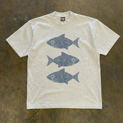 Vintage Swimming Fish T-Shirt