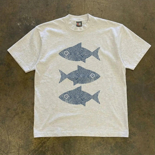 Vintage Swimming Fish T-Shirt