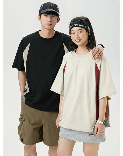 Contrast Panels T-Shirt