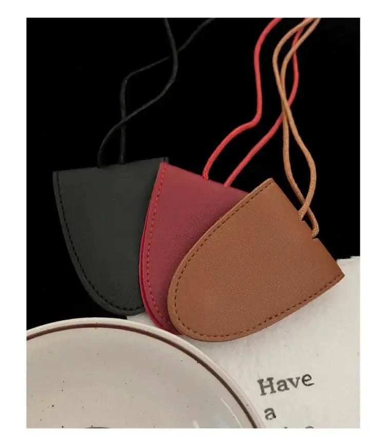 PU Leather Glass Holder Necklace