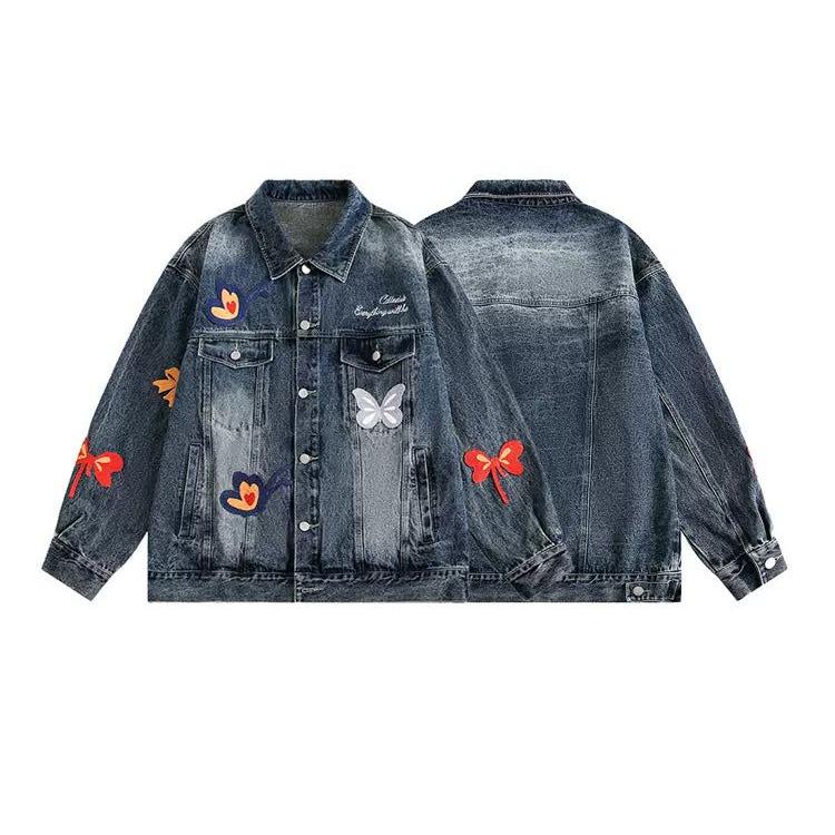 Butterfly Patched Denim Jacket