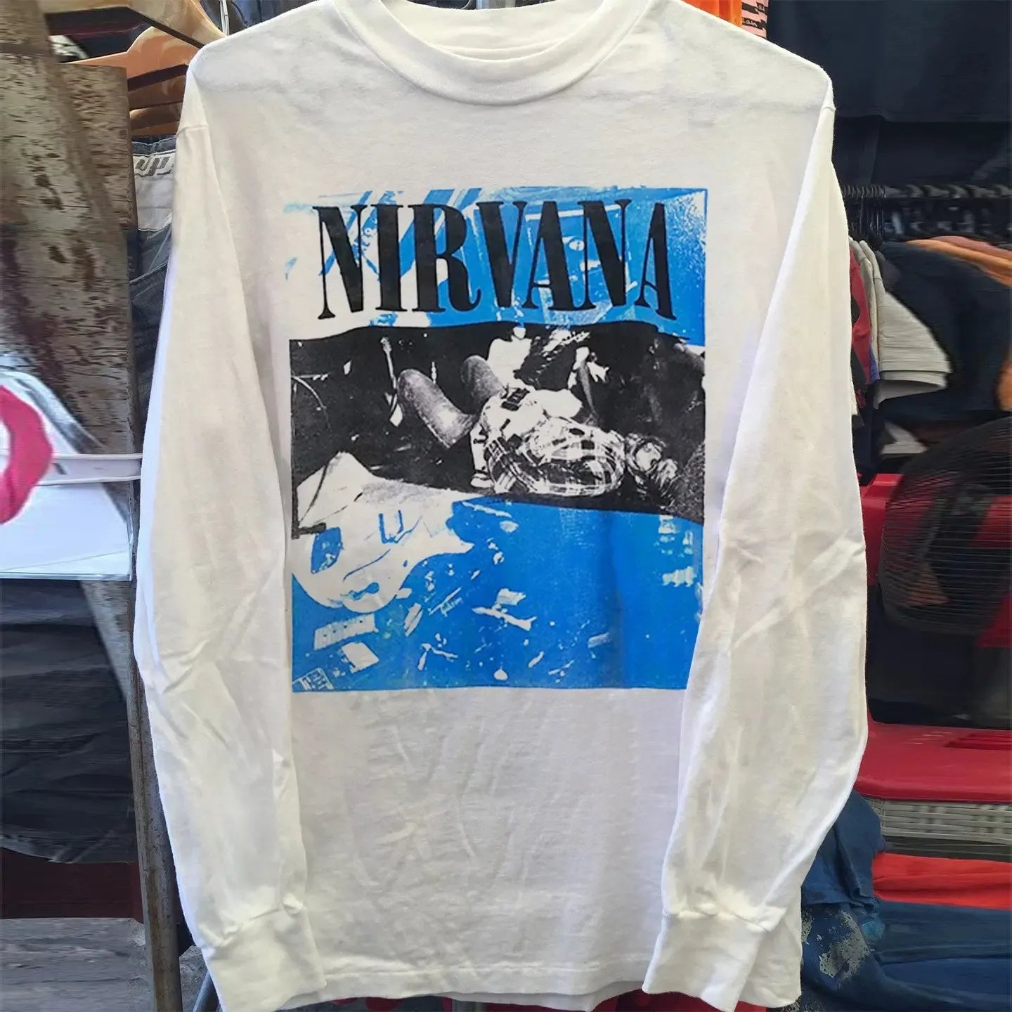 Vintage N!rvana Sub P0p Long Sleeve T-Shirt