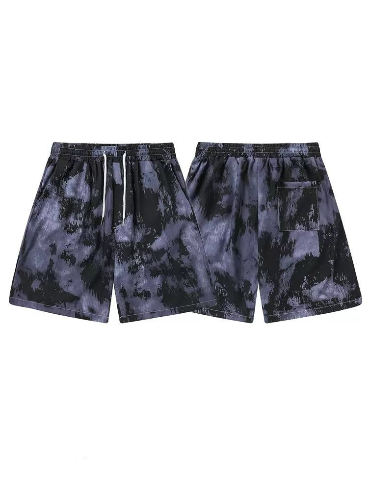 Gradient Tie-Dyed Shorts