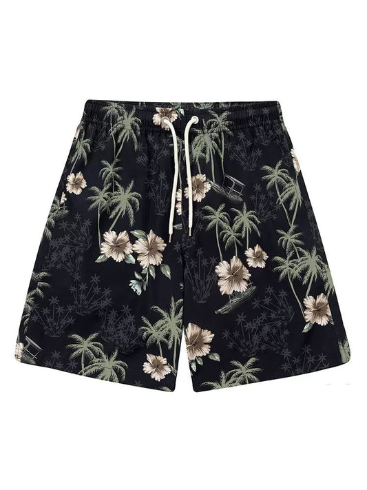 Coconut Tree & Floral Shorts