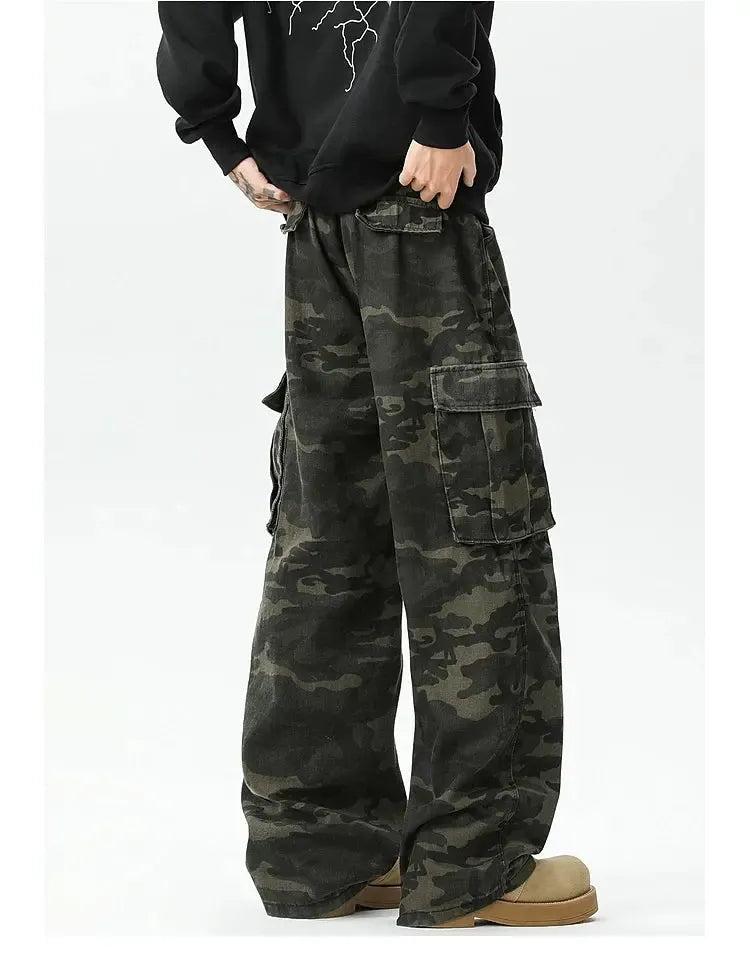 Dark Camouflage Cargo Pants