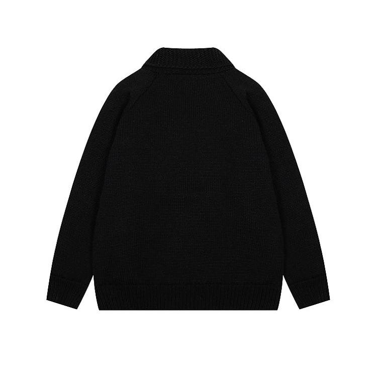 Heavy Stitched Rhombus Knit Jacket