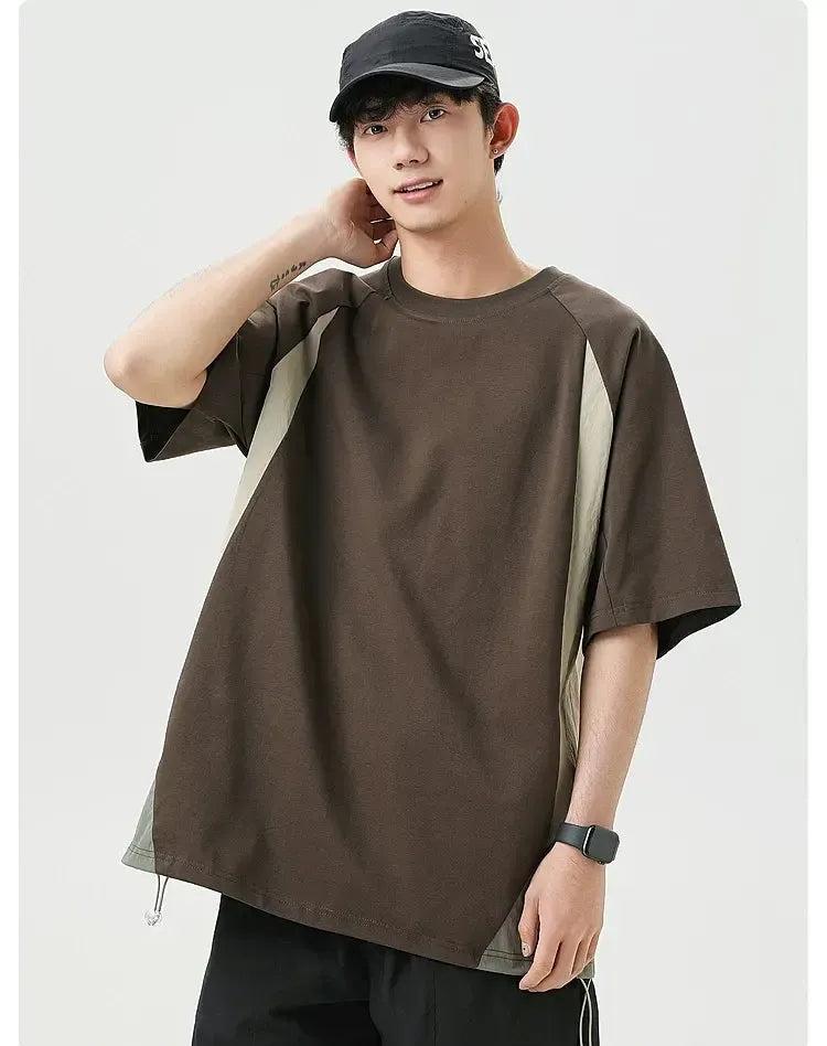 Contrast Panels T-Shirt