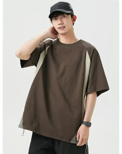 Contrast Panels T-Shirt