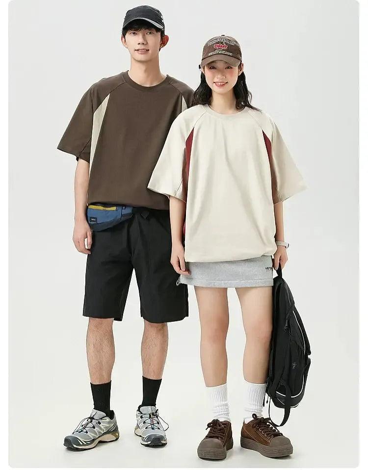 Contrast Panels T-Shirt