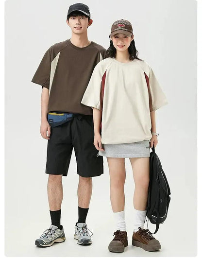 Contrast Panels T-Shirt