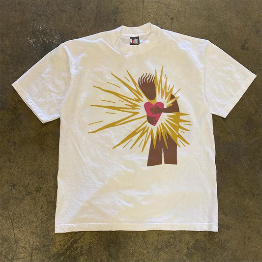 Vintage Embracing Radiant Heart T-Shirt