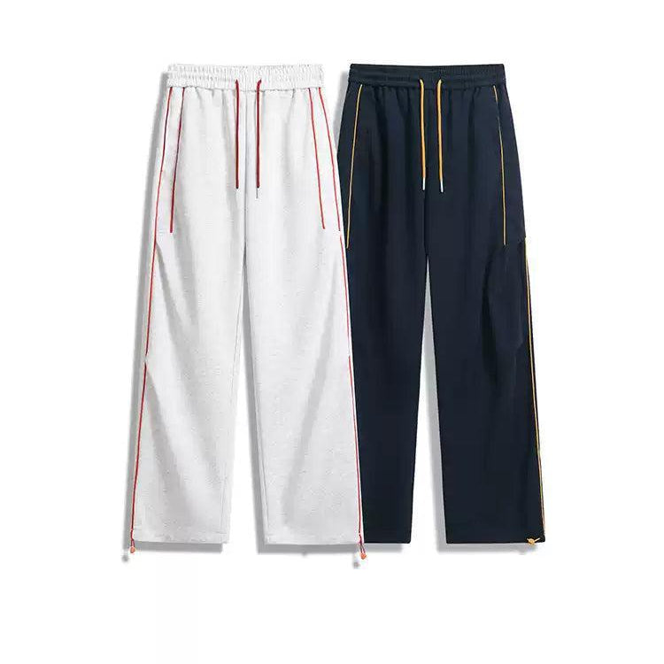 Drawstring Lined Contrast Sweatpants