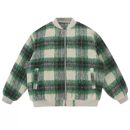 Vintage Plaid Puffer Jacket