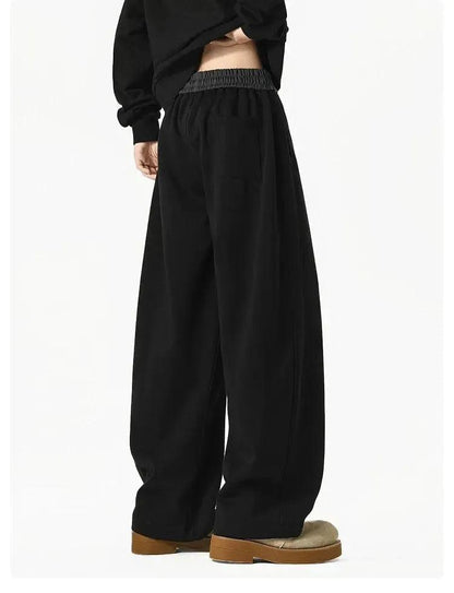 Drawstring Contrast Sports Sweatpants
