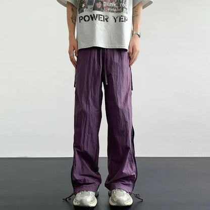 Mesh Paneled Tech Parachute Pants