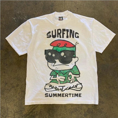 Vintage Surfing Summertime T-Shirt