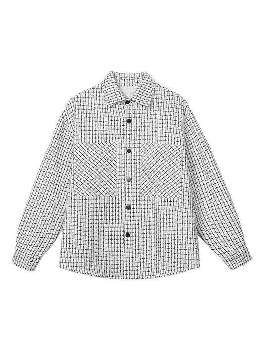 Houndstooth Tweed Outer Shirt