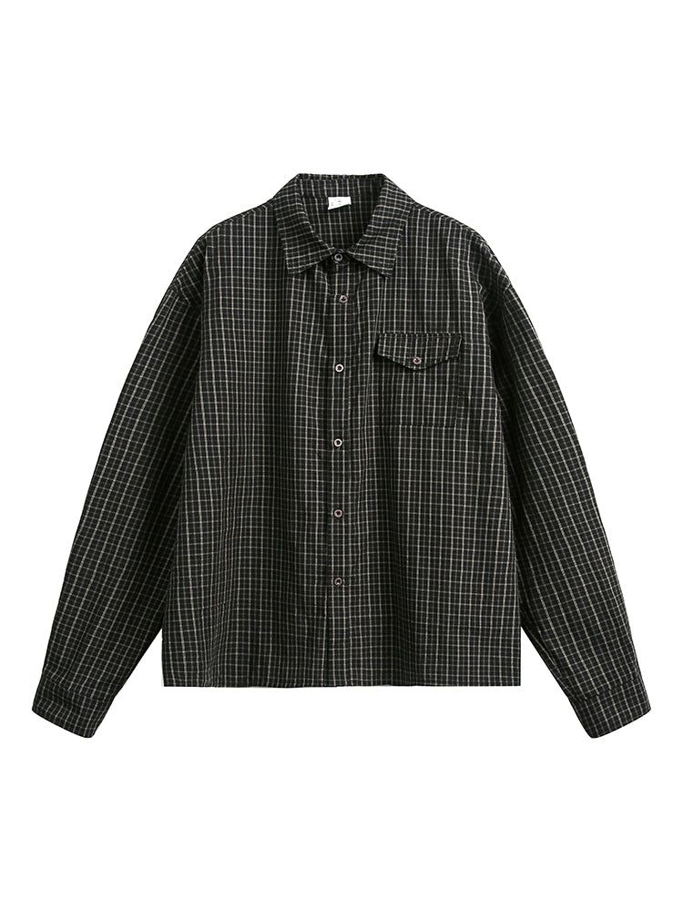 Clean Fit Plaid Shirt