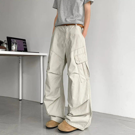 Multi-Pocket Straight Leg Cargo Pants