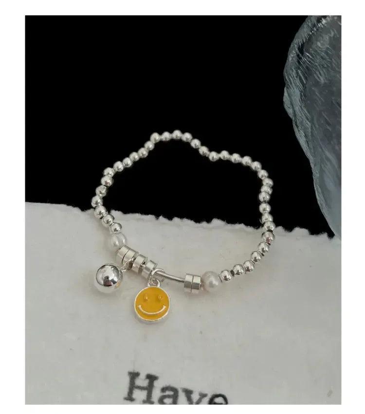 Smiley Face Beaded Bracelet