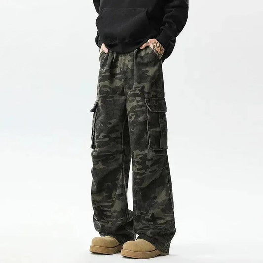 Dark Camouflage Cargo Pants