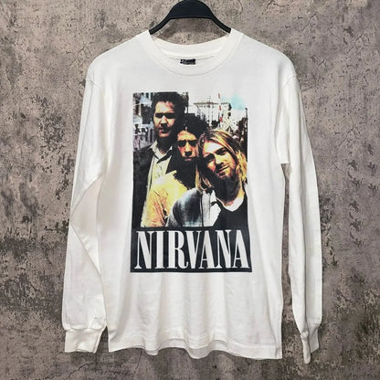 Vintage N!rvana Static Long Sleeve T-Shirt
