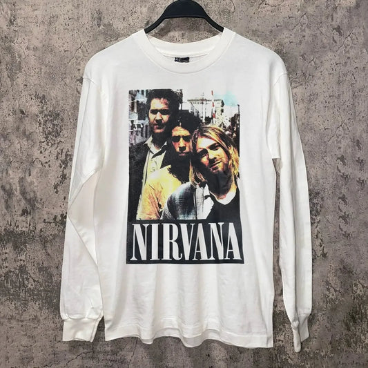 Vintage N!rvana Static Long Sleeve T-Shirt