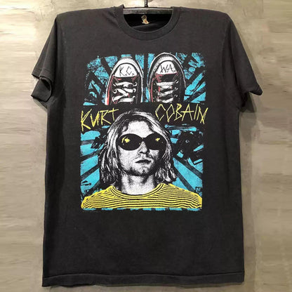 Vintage Kurt C0bain Sneakers T-Shirt